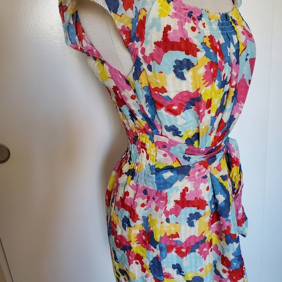 NEW Y2K Juicy Couture Angel Maisey Silk Cotton Floral Dress Women's Size Petite - Picture 3 of 12